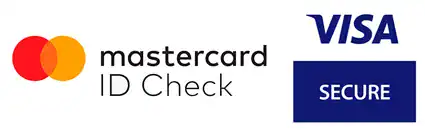 Joyce Designs logo featuring Mastercard and Visa security icons.