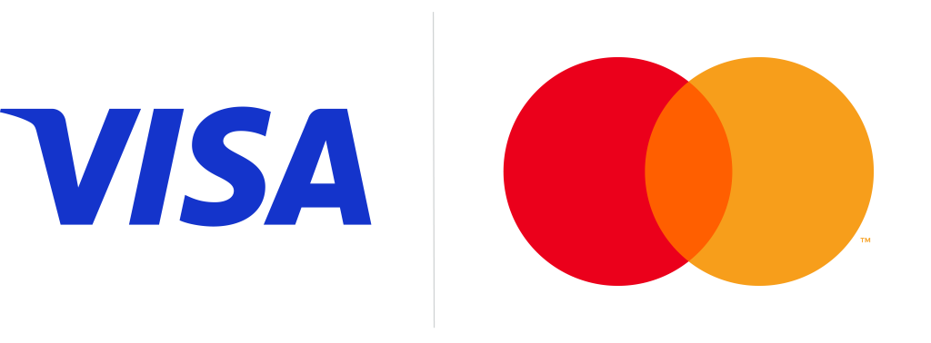 Joyce Designs logo featuring a Visa and Mastercard payment icons.